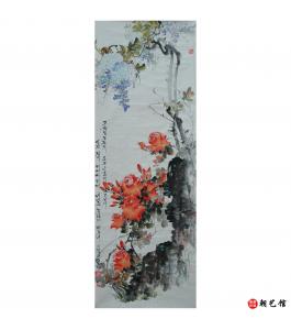 金春阳《春季》朝鲜国画