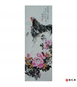 金春阳《牡丹》朝鲜国画