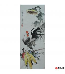 金春阳《丰收季节》朝鲜国画