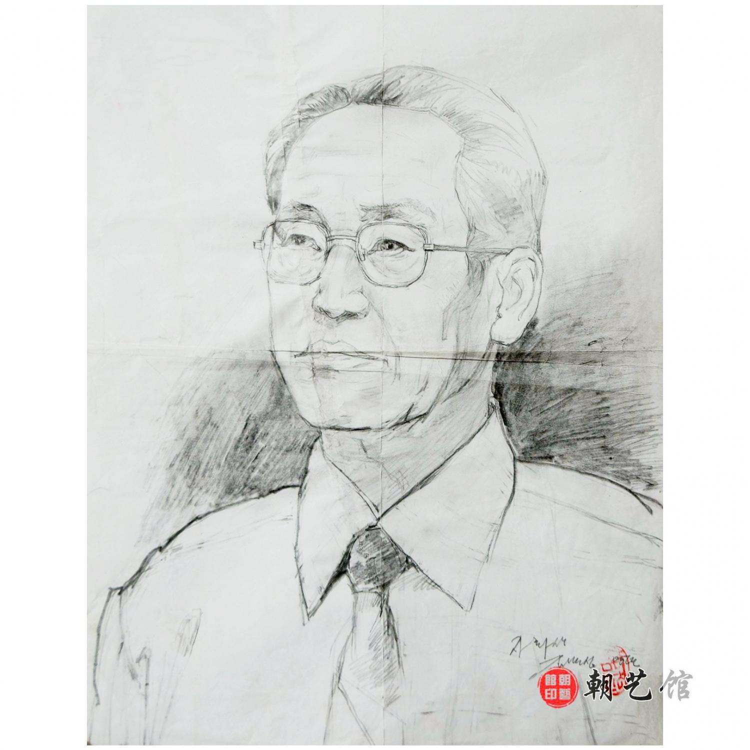 金万燮《自画像》朝鲜素描