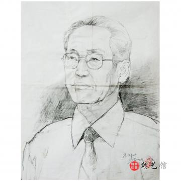 金万燮《自画像》朝鲜素描
