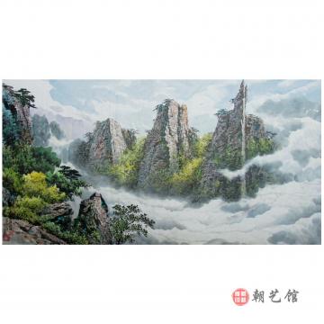 金今实《三仙岩》朝鲜国画-zy