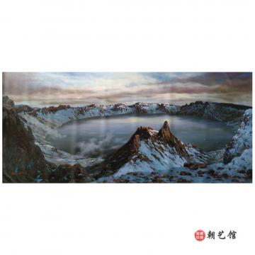 徐永镇《白头山天池》朝鲜油画