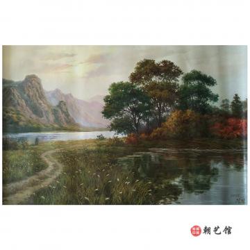 李京日《夏末》朝鲜油画--xyg