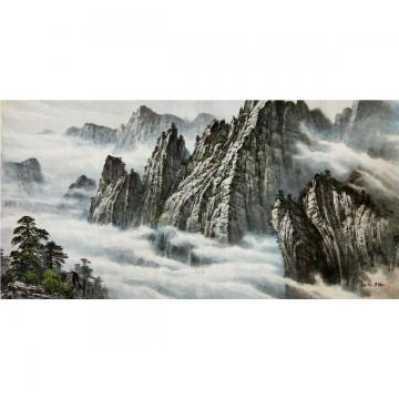 朱钟焕《金刚山》朝鲜国画-wpp18-1-5报价zy