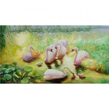 金平镇《浪漫》朝鲜油画--xyg