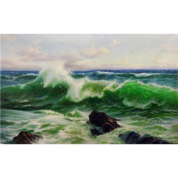 金成根《大海》朝鲜油画