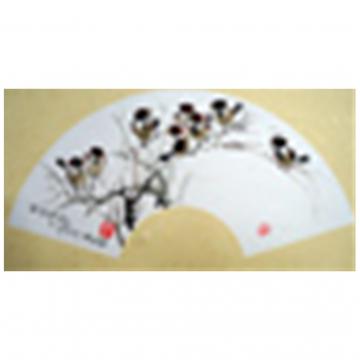 金春阳《麻雀满枝》朝鲜国画