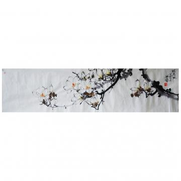 金春阳《白木莲》朝鲜国画