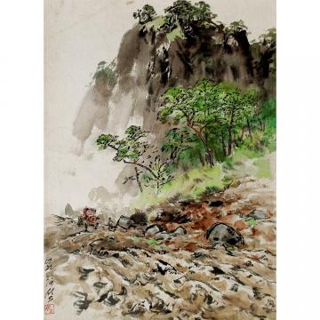 鲁善州《年月》朝鲜国画