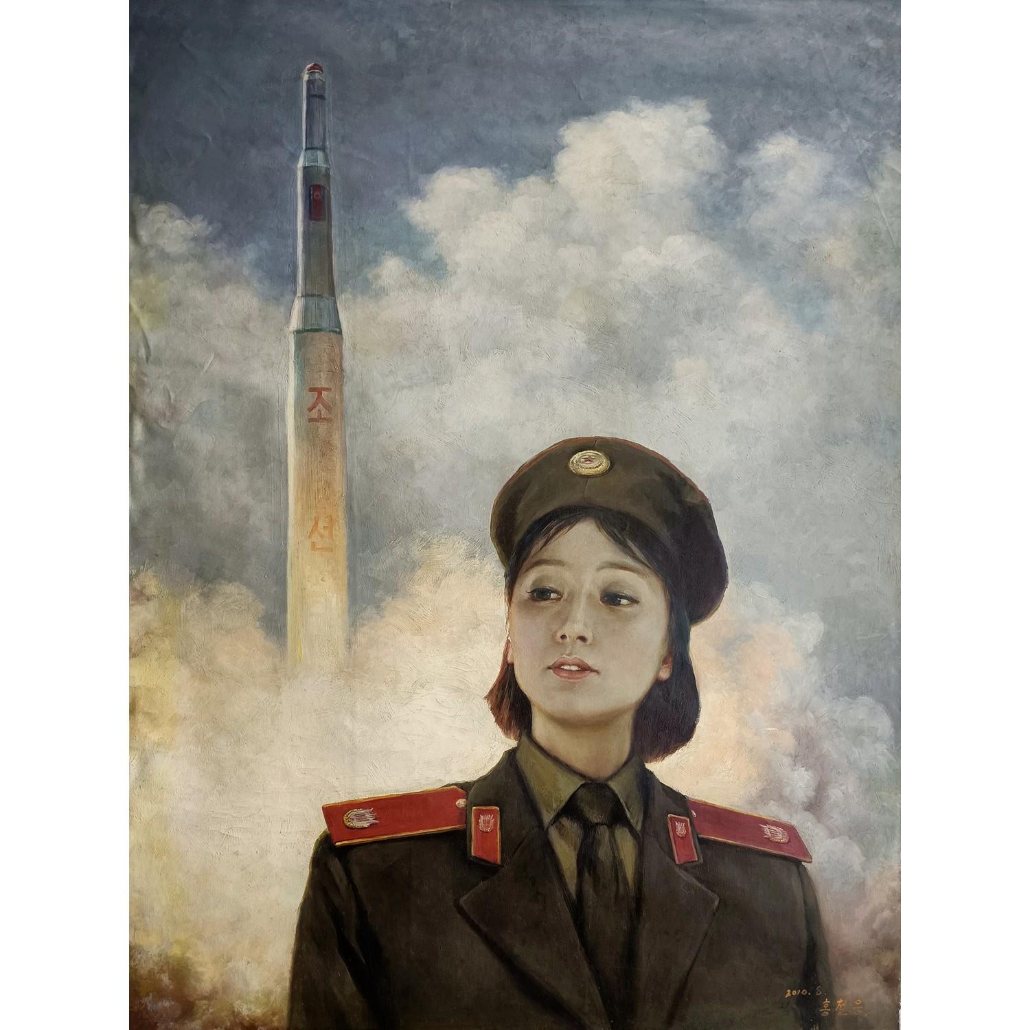 洪哲雄《女将》朝鲜油画