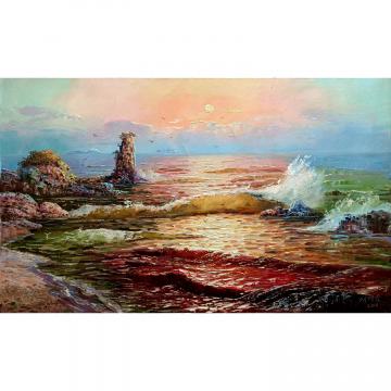 金英男《大海》朝鲜油画