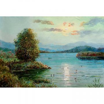 金英男《旭日》朝鲜油画