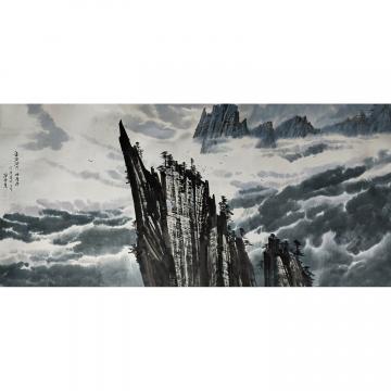 姜学哲《金刚山万物相》朝鲜国画-P522