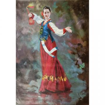 金昌吉《舞蹈》朝鲜油画