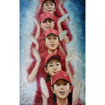 洪哲雄《阿里郎》朝鲜油画