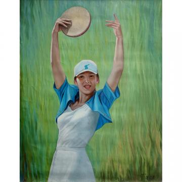 洪哲雄《欢舞》朝鲜油画