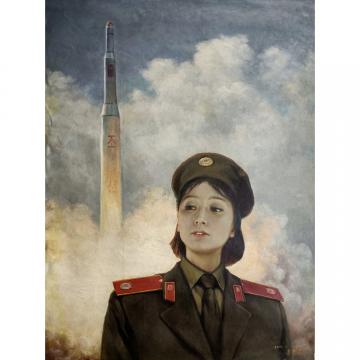 洪哲雄《女将》朝鲜油画